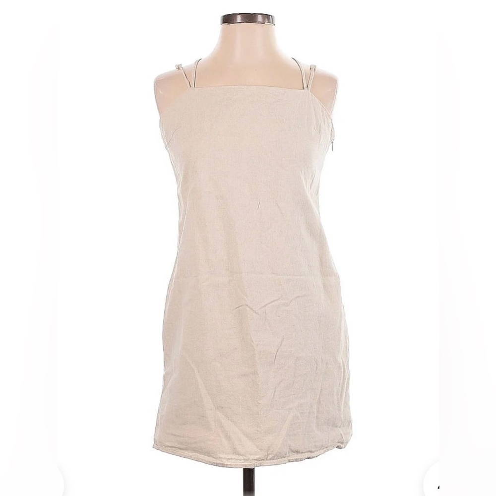 H&M LINEN BLEND DRESS SIZE MED